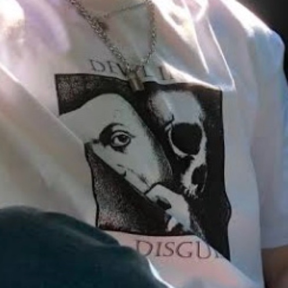 T shirt - White Graphic Design